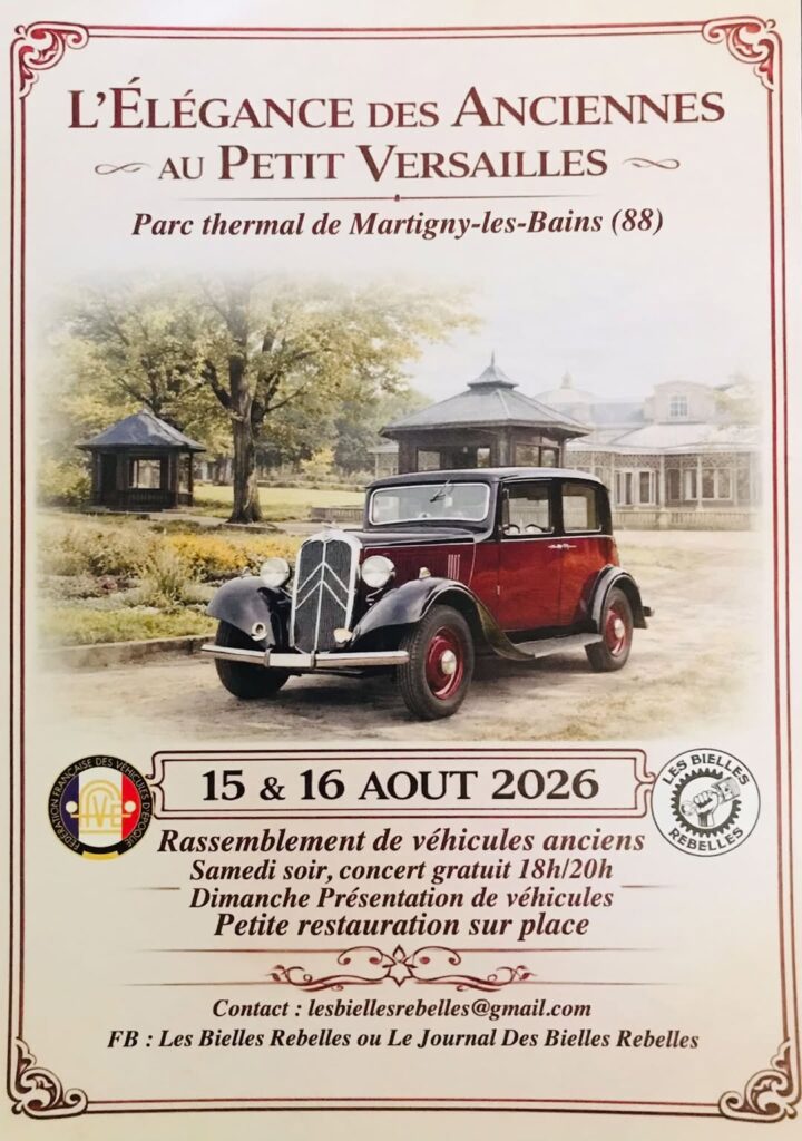L'élegance des anciennes au Petit Versailles